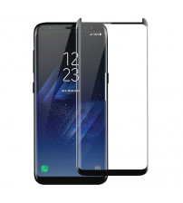 Folie sticla securizata tempered glass Samsung Galaxy S8 Plus, 3D Black, FULL GLUE