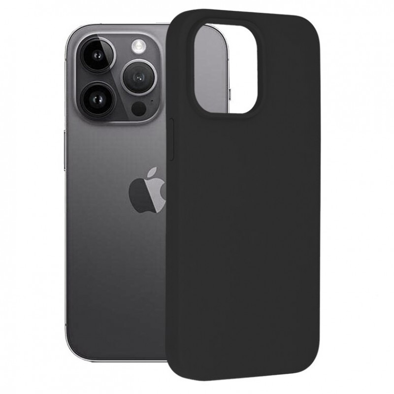 Husa iPhone 15 Pro Max rigida black, Huse iPhone - TemperedGlass.ro