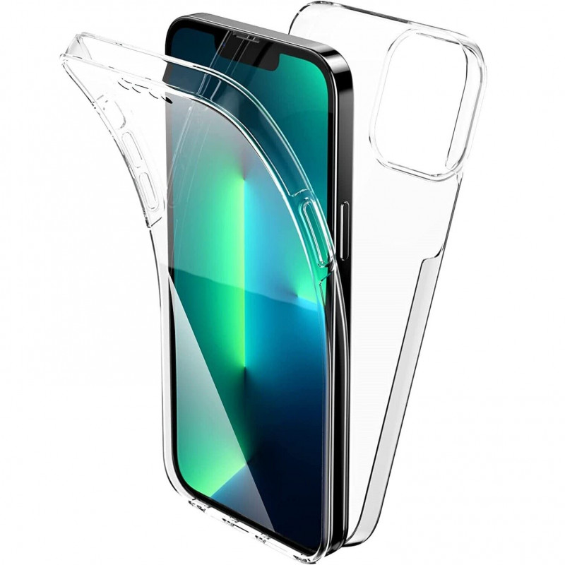 Husa iPhone 15 TPU+PC Full Cover 360, Transparenta