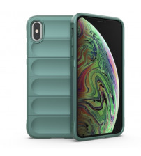 Husa iPhone XS Antisoc, Straturi multiple, Dark Green