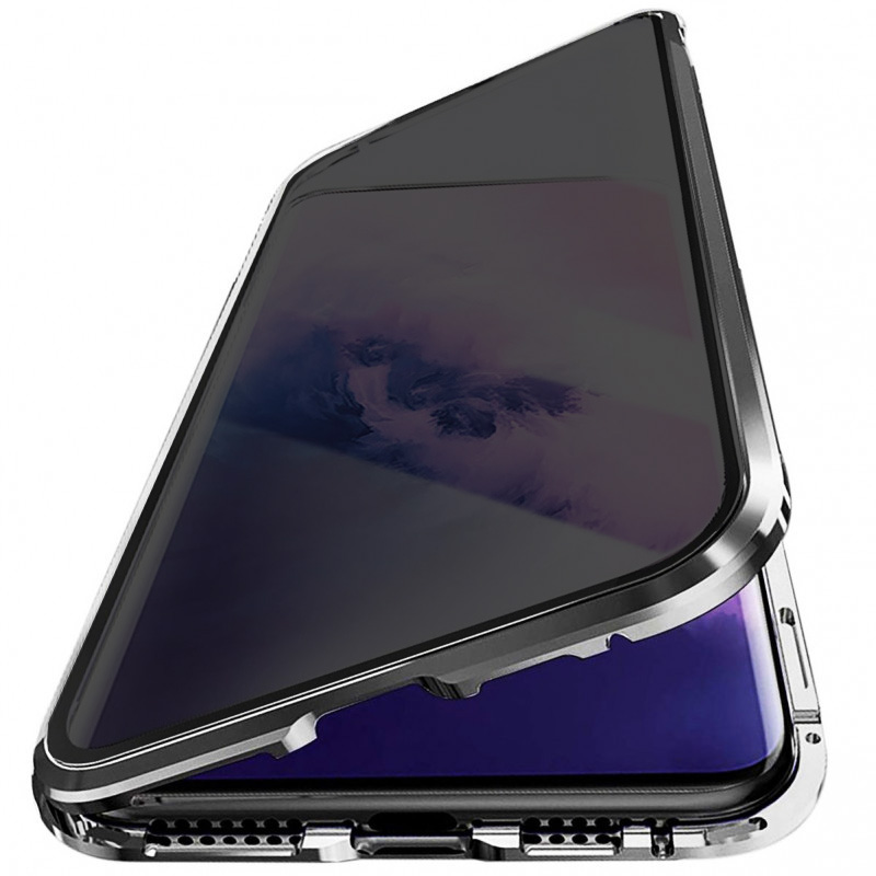 Husa PRIVACY 360 iPhone 15 Plus (fata+spate sticla), Black