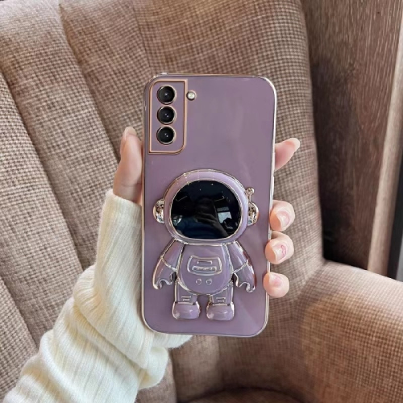 Husa Samsung Galaxy S20 Ultra Slim TPU, Astronaut Stand, Pink