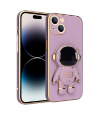 Husa iPhone 14 Pro Max Slim TPU, Astronaut Stand, Pink