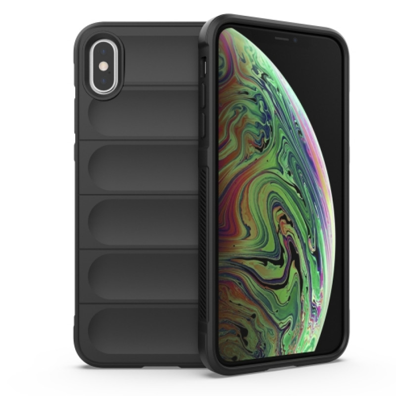 Husa iPhone XS Antisoc, Straturi multiple, Black