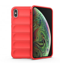 Husa iPhone XS Antisoc, Straturi multiple, Red