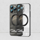 Husa Magsafe iPhone 12 Pro Max, Transparent Black