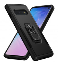 Husa Samsung Galaxy S10 Antisoc, Armor, Inel magnetic, Black