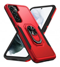 Husa Samsung Galaxy S22 Antisoc, Armor, Inel magnetic, Red