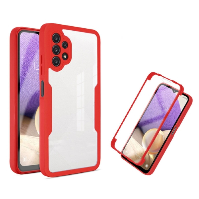 Husa Samsung Galaxy A32 5G Full Cover 360 (fata+spate), Red