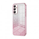 Husa Samsung Galaxy A34 5G, Pink Powder Glitter