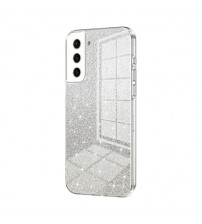 Husa Samsung Galaxy S21, Silver Powder Glitter