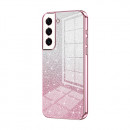 Husa Samsung Galaxy S22, Pink Powder Glitter