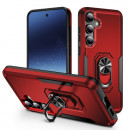 Husa Samsung Galaxy S24 Antisoc, Armor, Inel magnetic, Red