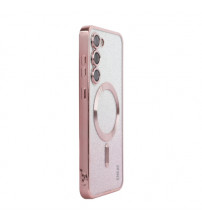 Husa Magsafe Samsung Galaxy S23, Pink Glitter