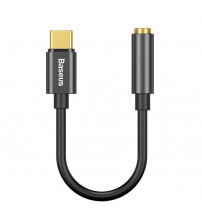 Adaptor Audio Baseus USB Type-C la 3.5 mm L54, 0.09 m, CATL54-01, Negru