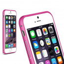 Bumper metalic pentru iPhone 6 - Roz