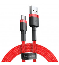 Cablu Baseus Cafule USB Type C 18W QC3.0, 2m, Rosu