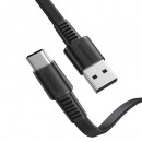 Cablu plat USB Type C 1m UGREEN, Negru
