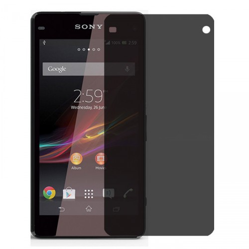 Folie sticla Sony Xperia Z1 privacy, Folii Sony - TemperedGlass.ro