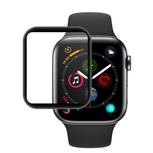 Folie sticla Apple Watch 4 40mm Black, Folii Apple - TemperedGlass.ro