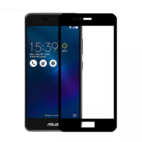 Folie sticla Asus Zenfone 3 Max ZC520TL, Black - TemperedGlass.ro