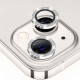 Folie sticla securizata tempered glass CAMERA iPhone 13, Silver Glitter