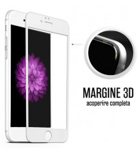 Folie sticla securizata tempered glass iPhone 6 Full 3D - White