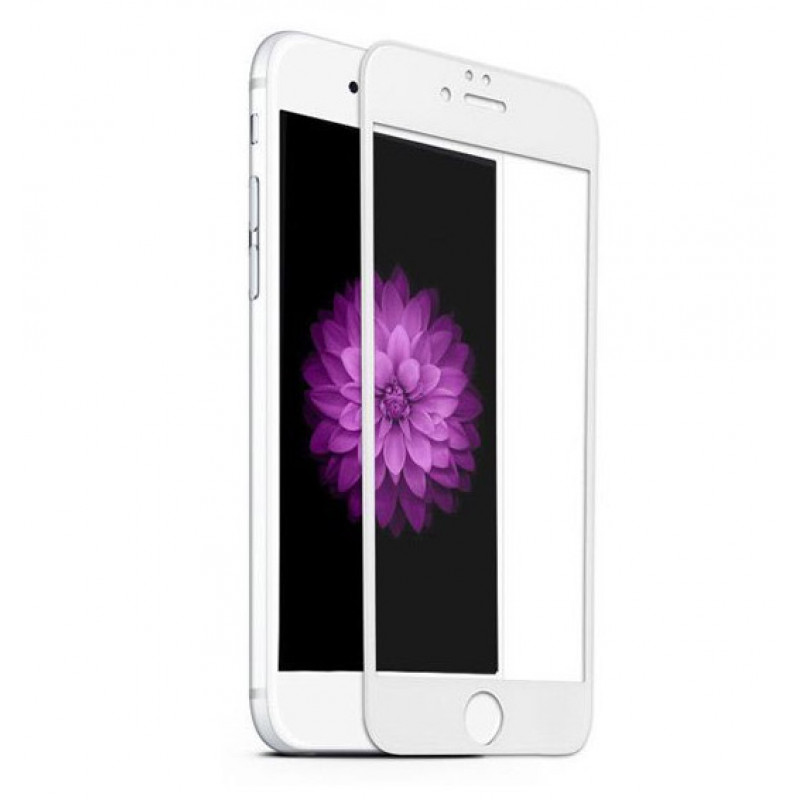 Folie sticla iPhone 6 Plus 3D White, Folii iPhone - TemperedGlass.ro