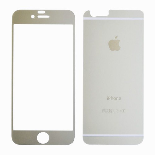 Folie sticla iPhone 6 silver, Folii iPhone - TemperedGlass.ro