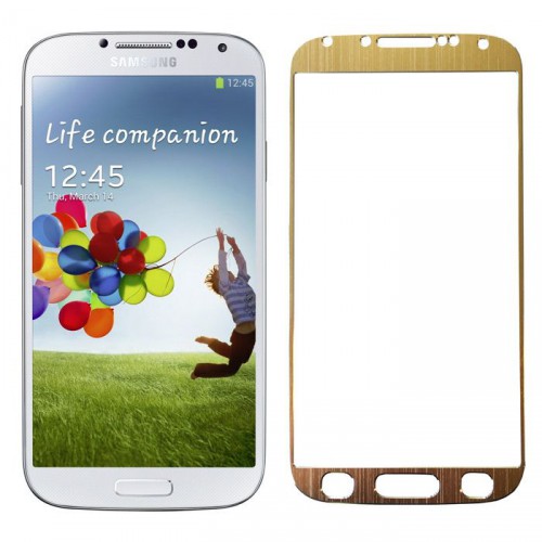 Folie sticla Samsung S4 Gold, Folii Samsung - TemperedGlass.ro