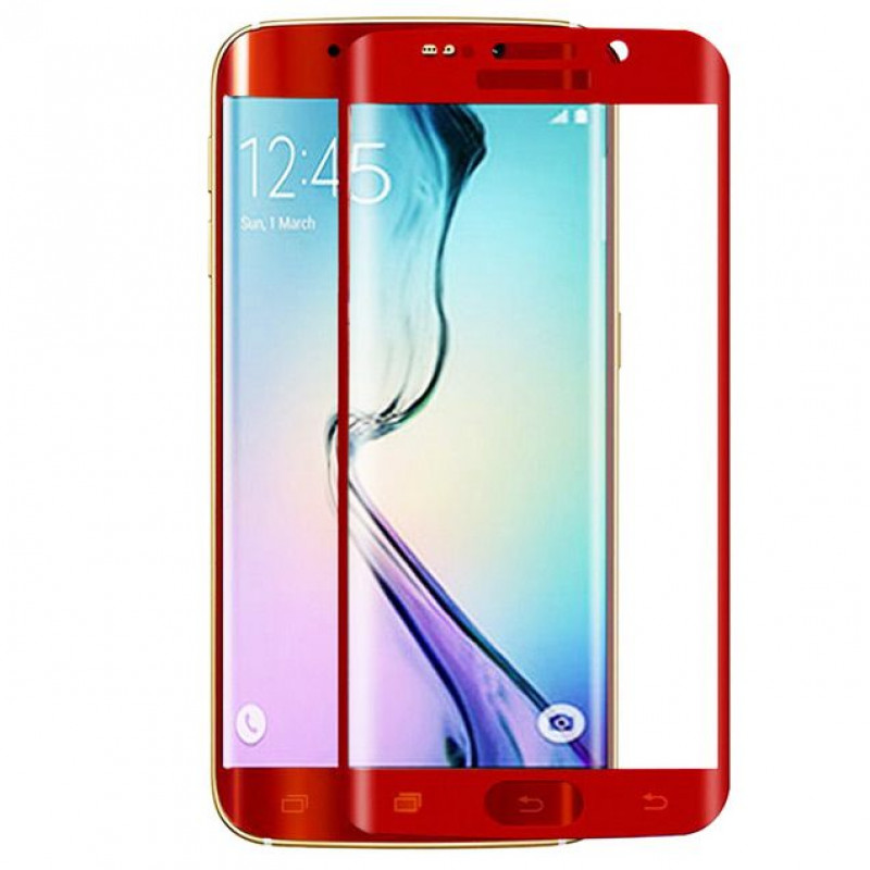 Folie sticla Samsung S6 Edge Red, Folii Samsung - TemperedGlass.ro