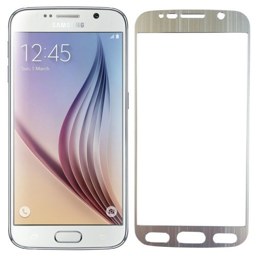 Folie sticla Samsung S6 Silver, Folii Samsung - TemperedGlass.ro