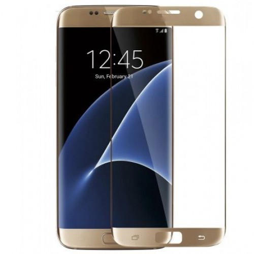 Folie sticla Samsung S7 Gold, Folii Samsung - TemperedGlass.ro