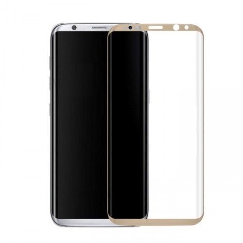 Folie sticla Samsung S8 Gold, Folii Samsung - TemperedGlass.ro