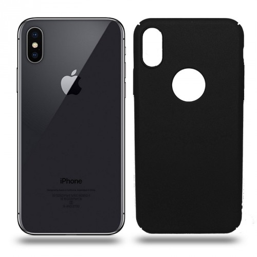 Husa iPhone X rigida black, Huse iPhone - TemperedGlass.ro