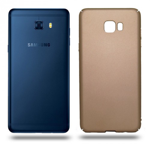 Husa Samsung Galaxy C7 Pro rigida gold, Huse Samsung