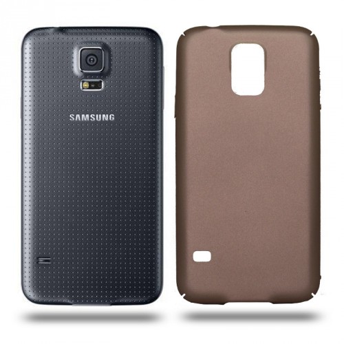 Husa Samsung Galaxy S5 / S5 Neo rigida gold, Huse Samsung