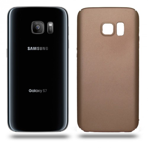Husa Samsung Galaxy S7 rigida gold, Huse Samsung