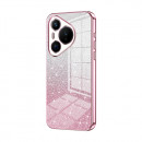 Husa Huawei Pura 70, Pink Powder Glitter