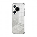 Husa Huawei Pura 70, Silver Powder Glitter
