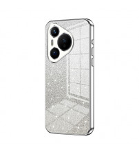 Husa Huawei Pura 70, Silver Powder Glitter