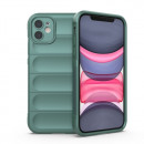 Husa iPhone 11 Antisoc, Straturi multiple, Dark Green