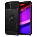 Husa iPhone 11 Pro Max originala SPIGEN Rugged Armor, Black