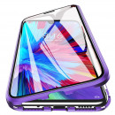 Husa iPhone 12 / 12 Pro Magnetic 360 (fata+spate sticla), Light Purple