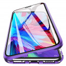Husa iPhone 12 Pro Max Magnetic 360 (fata+spate sticla), Light Purple Husa iPhone 12 Pro Max Magnetic 360 (fata+spate sticla), Light Purple