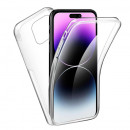 Husa iPhone 14 Pro TPU+PC Full Cover 360 (fata+spate), Transparenta Husa iPhone 14 Pro TPU+PC Full Cover 360 (fata+spate), Transparenta