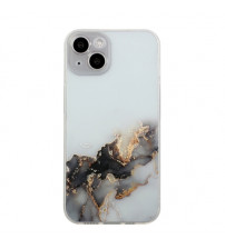 Husa iPhone 15 din silicon moale, Marble Abstract