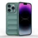 Husa iPhone 15 Pro Antisoc, Straturi multiple, Dark Green