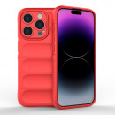 Husa iPhone 15 Pro Antisoc, Straturi multiple, Red