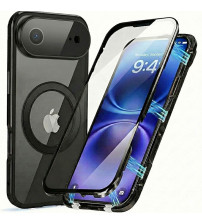 Husa iPhone Air MagSafe 360 (fata+spate sticla), Black